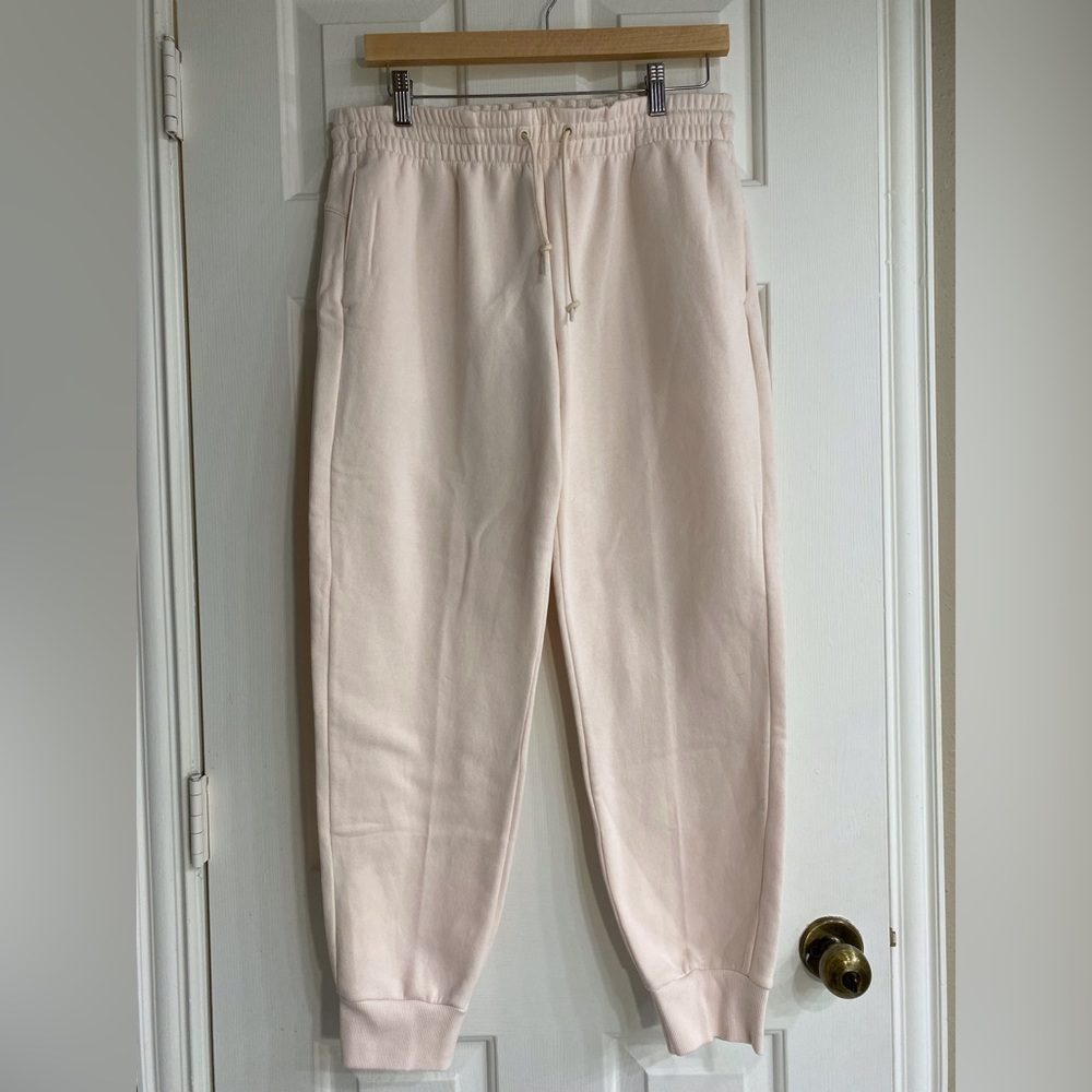 NWT Adidas White Jogger Sweatpants - Size Medium